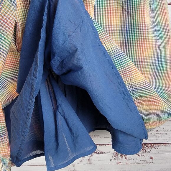 Modcloth Women S Dress Plaid Cotton Sleeveless Fit Flared Retro Pockets - Picture 4 of 10